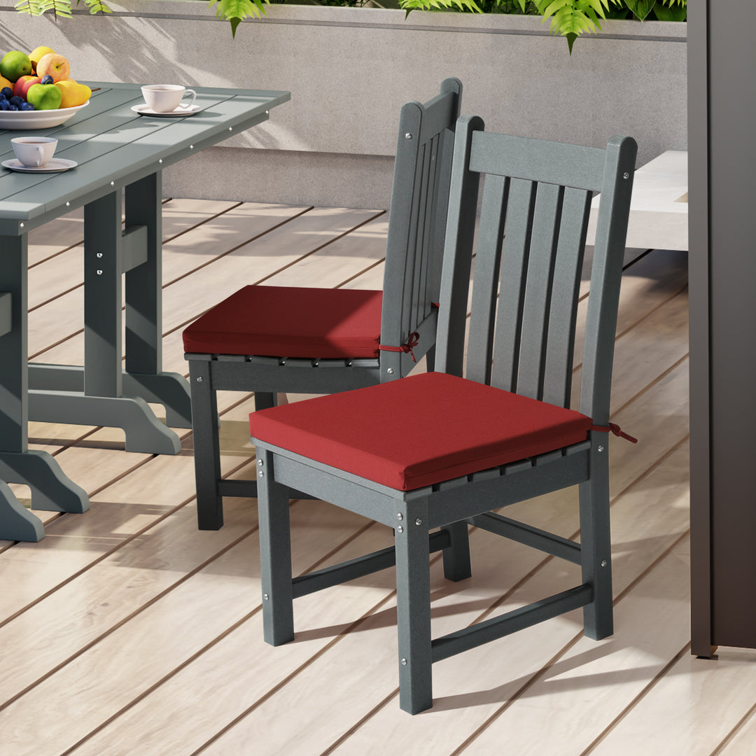 Solace Outdoor Patio Kitchen Dining Chair Seat Cushions (Set of 4)