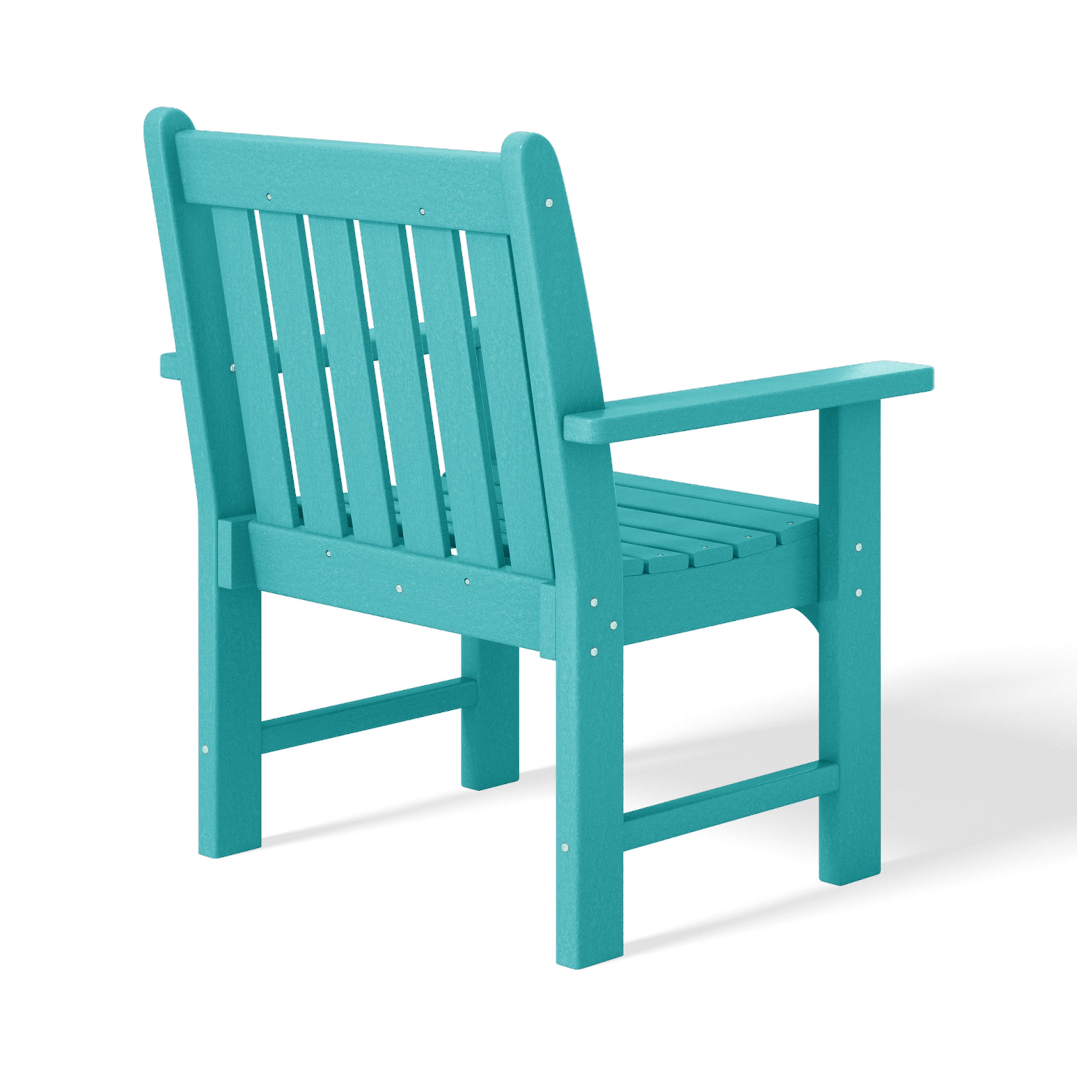 Malibu Outdoor Patio HDPE Adirondack Dining Arm Chair