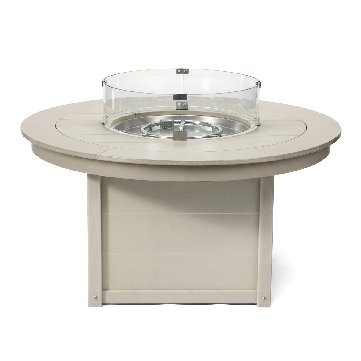 Helios 47" Modern Outdoor 55,000 BTU Patio Propane Round Fire Pit Table