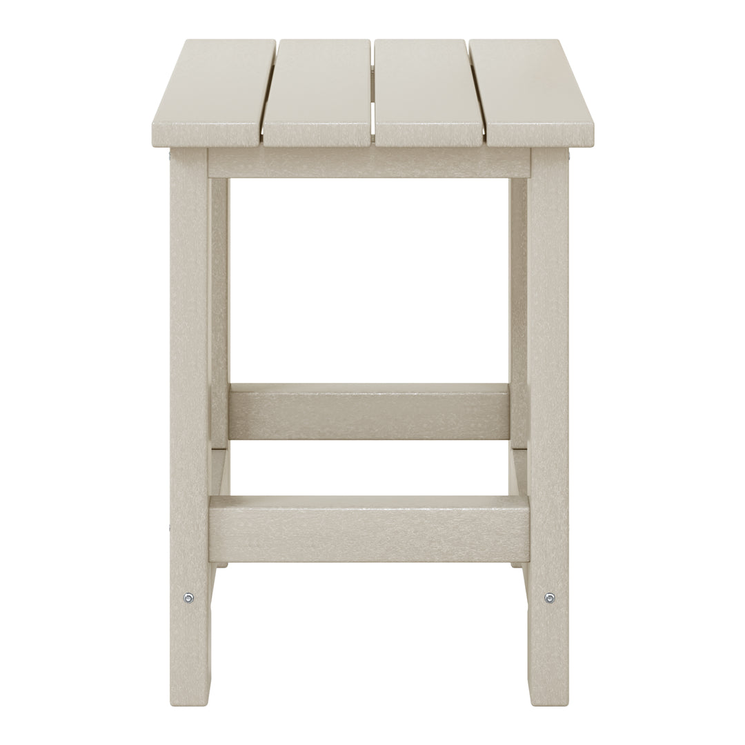 Malibu Kids Outdoor Patio Furniture HDPE Adirondack Square Side Table