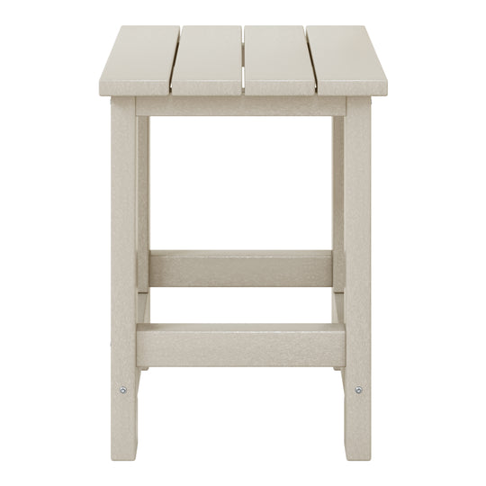 Malibu Kids Outdoor Patio Furniture HDPE Adirondack Square Side Table