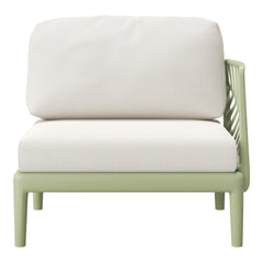 Playa Modern Outdoor Polypropylene Resin Right Arm Facing Deep Seating Sectional Chair