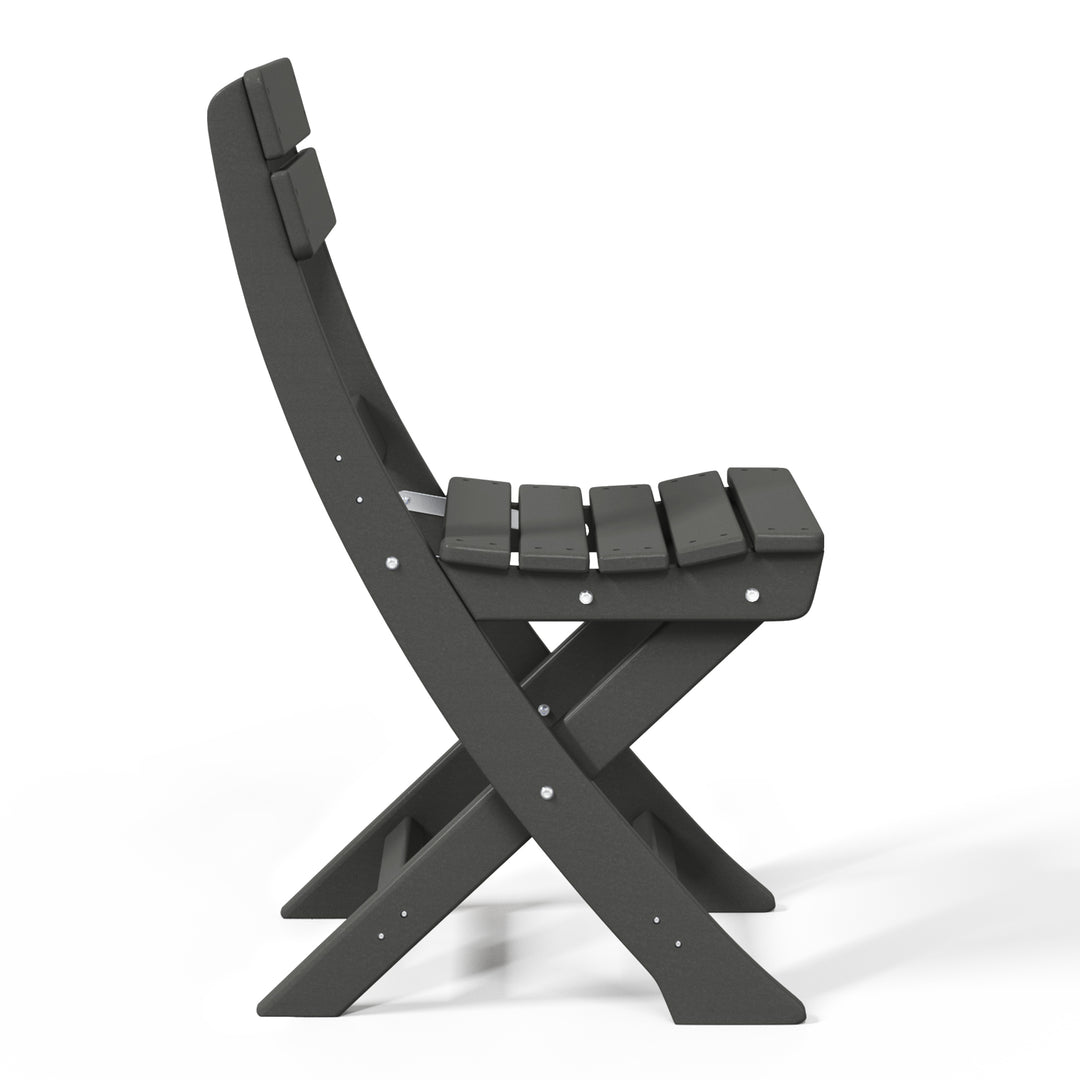 Malibu HDPE Outdoor Patio Modern Folding Dining Chair