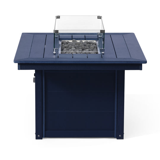 Helios 46" Modern Outdoor 55,000 BTU Patio Gas Propane Rectangle Deck Fire Pit Table