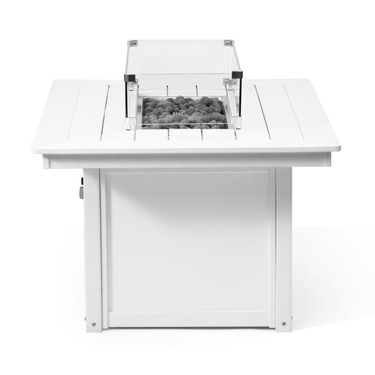 Helios 46" Modern Outdoor 55,000 BTU Patio Gas Propane Rectangle Deck Fire Pit Table