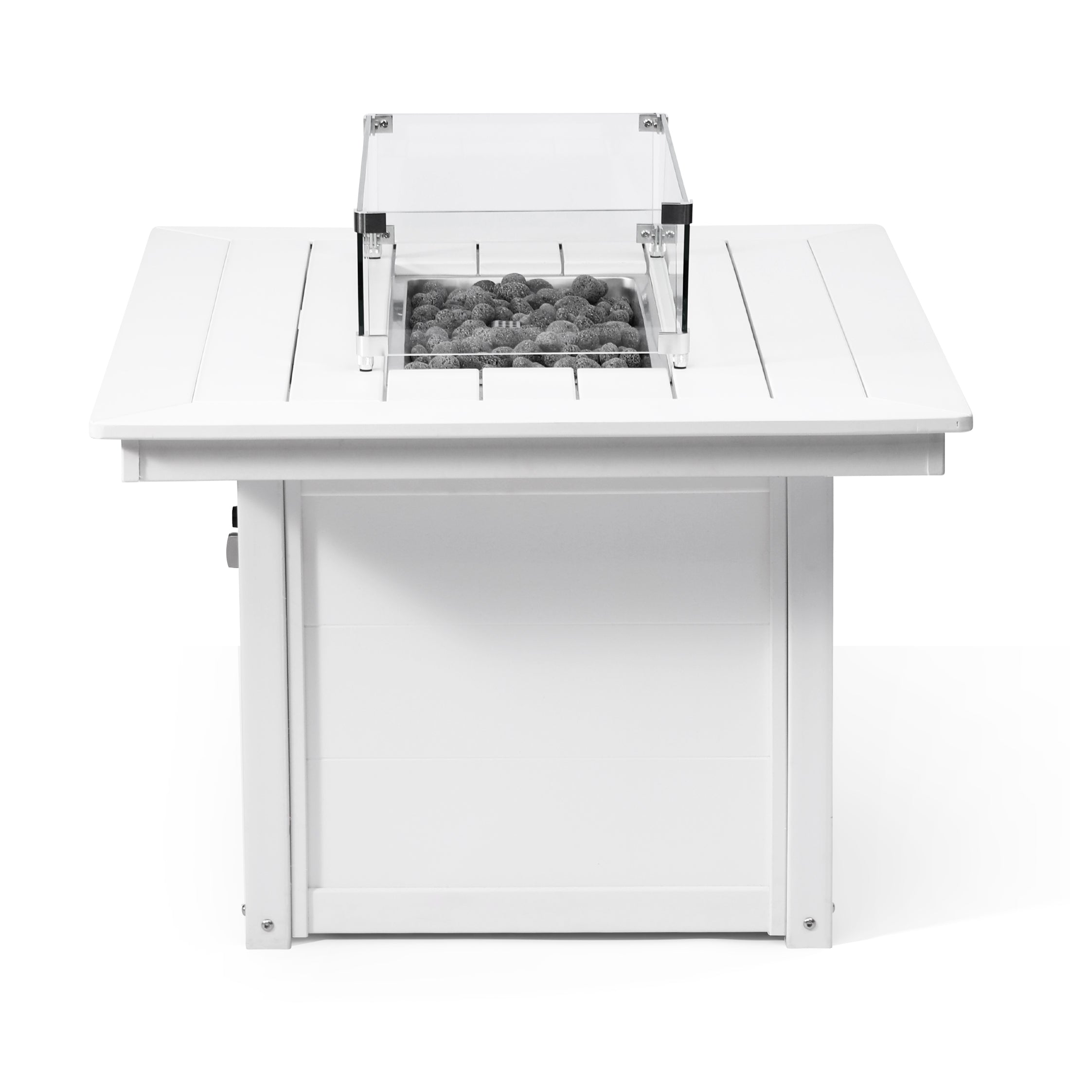 Helios 46" Modern Outdoor 55,000 BTU Patio Gas Propane Rectangle Deck Fire Pit Table