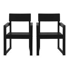 Paloma Modern HDPE Outdoor Patio Dining Arm Chairs (Set of 2)