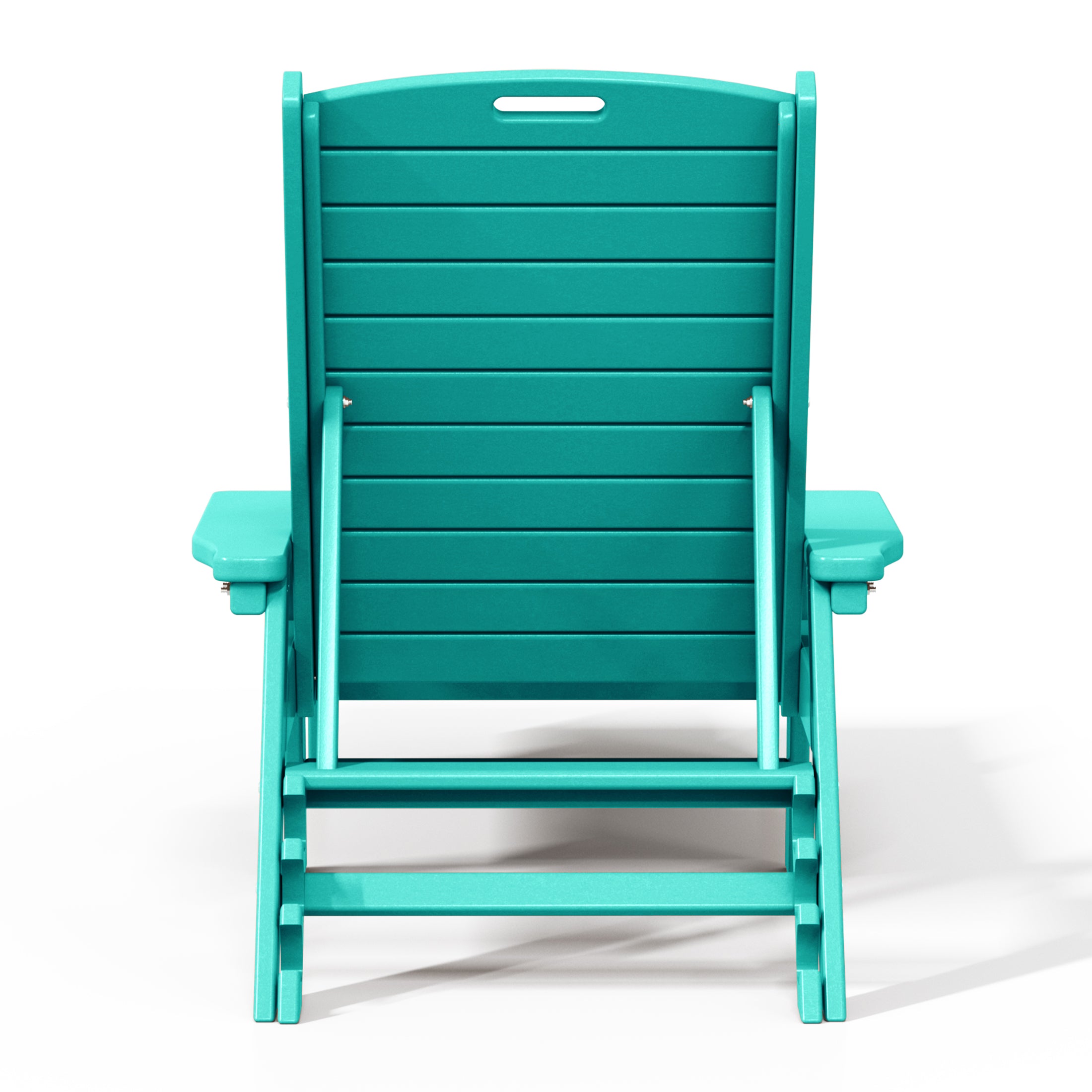 Malibu Poly Reclining Chaise Lounge Set With Table