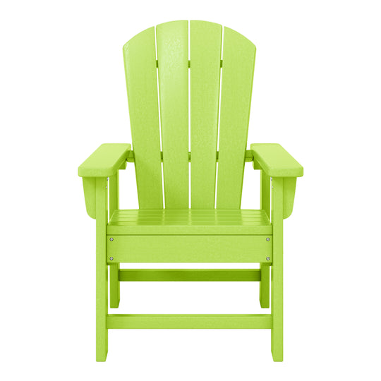 Malibu Kids Outdoor HDPE Adirondack Plastic Patio Chair
