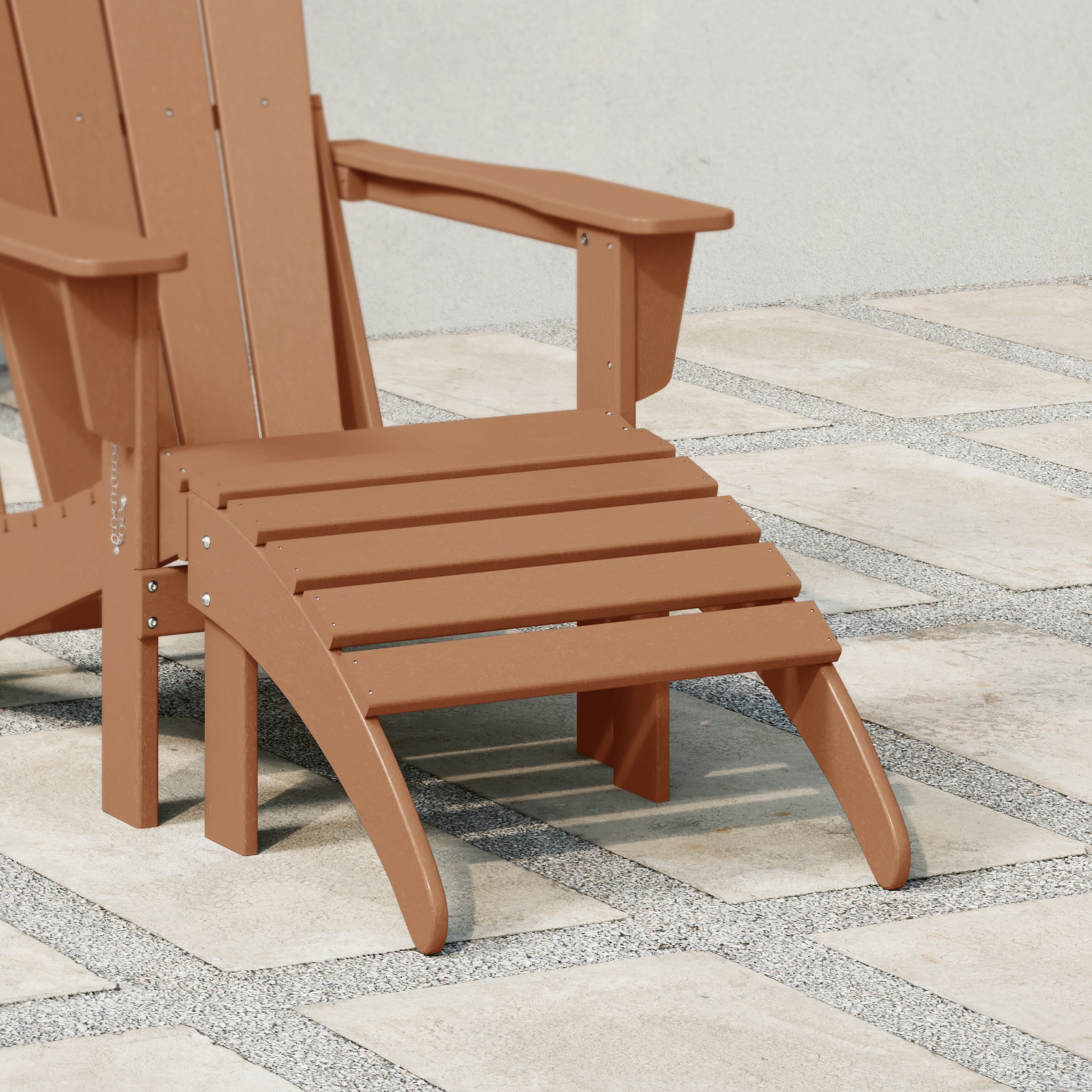 Malibu Outdoor folding ottoman for Adirondack chair