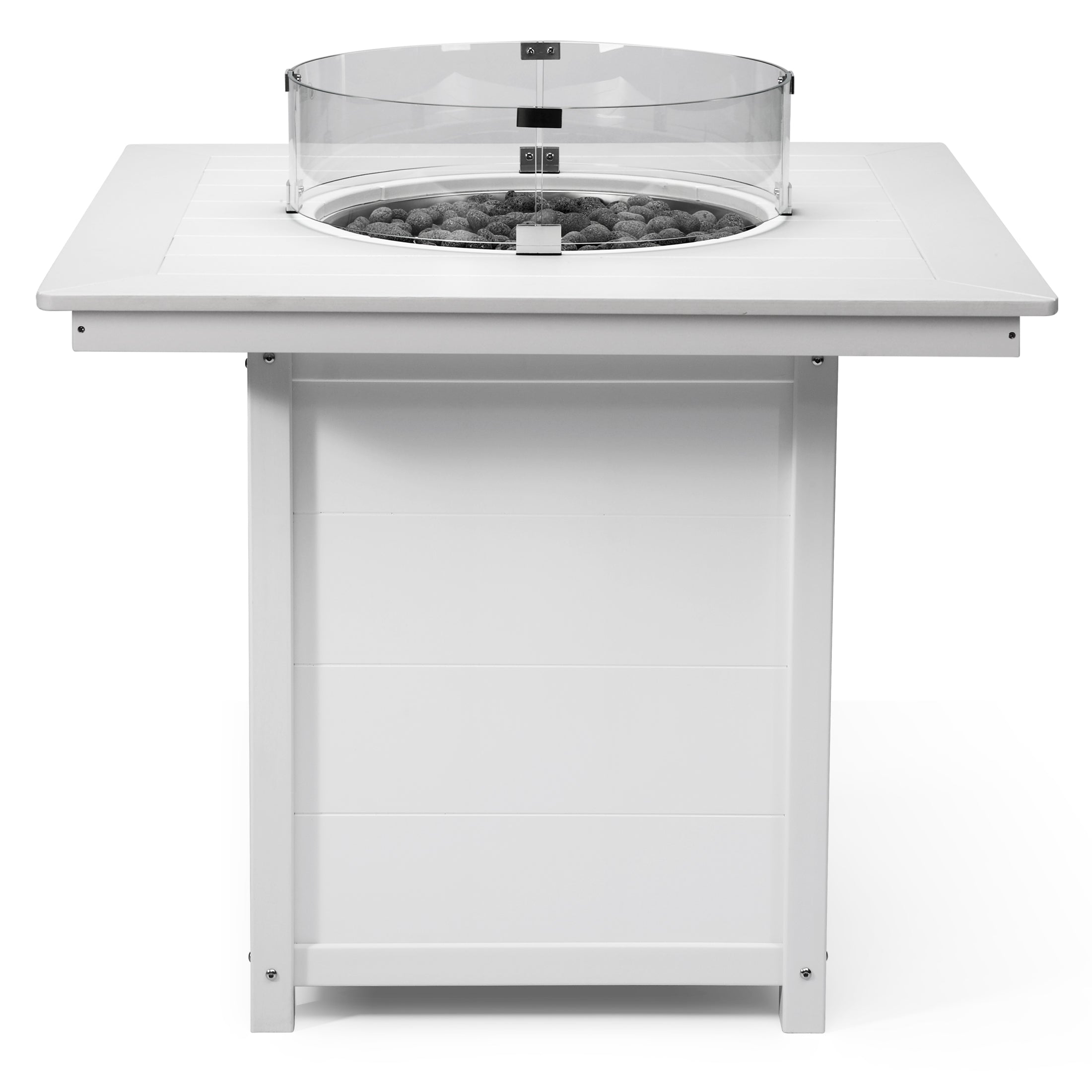 Helios 42" Modern Outdoor Patio Gas Propane Square Fire Pit Table