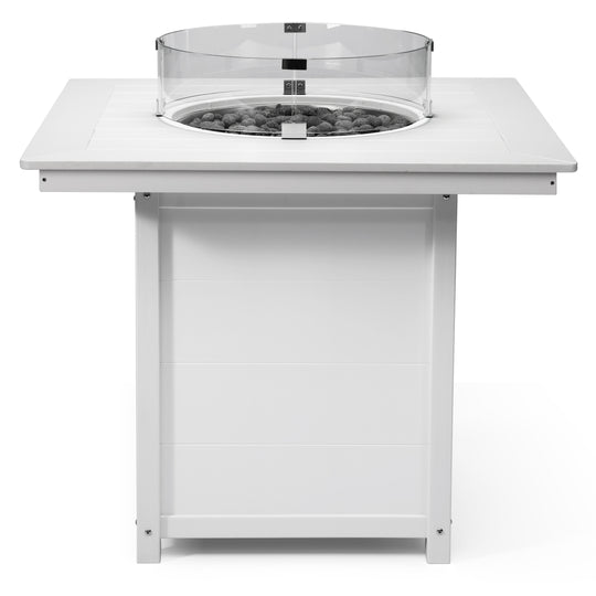Helios 42" Modern Outdoor Patio Gas Propane Square Fire Pit Table