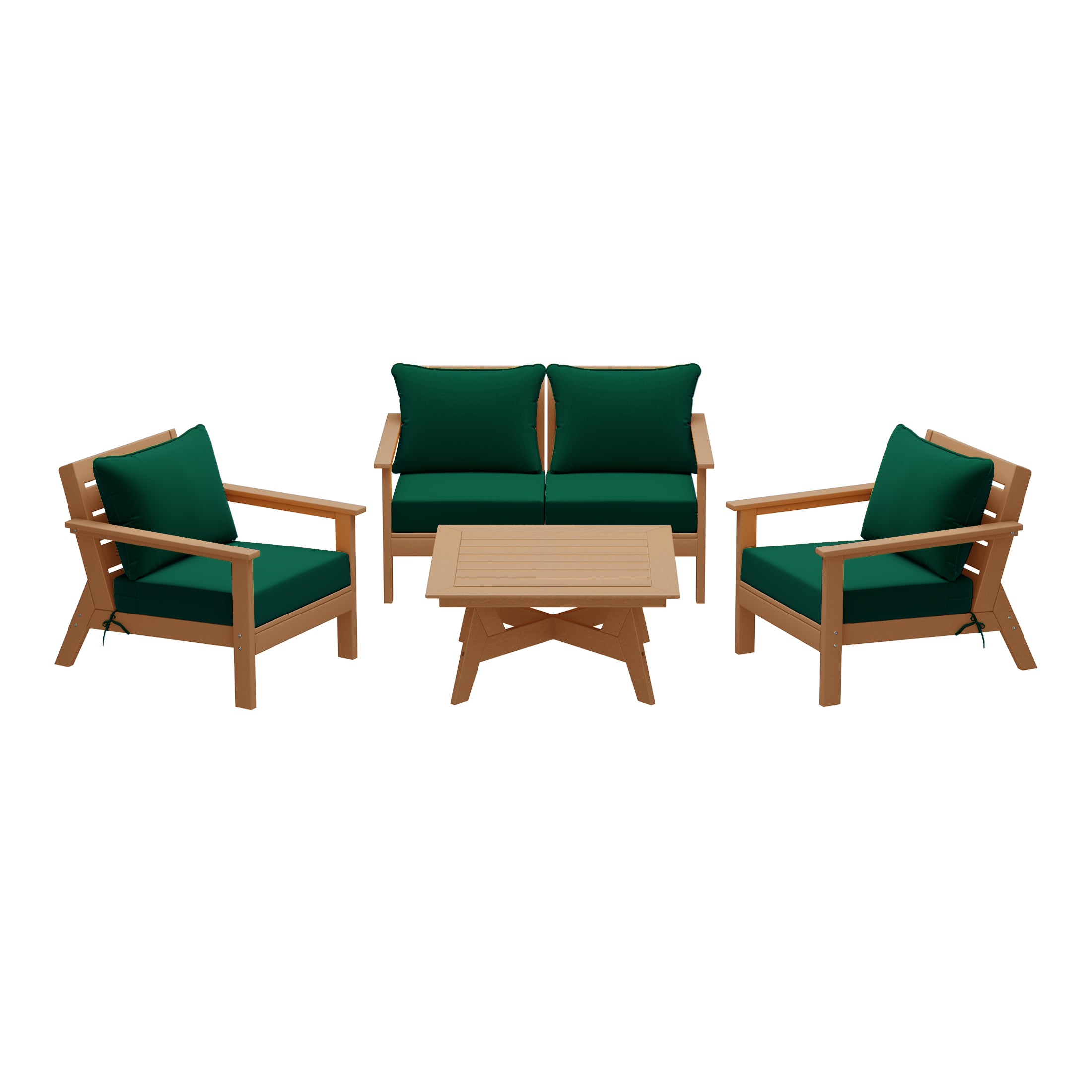 Avalon Outdoor 5-Piece Modular Sectional Patio Furniture Sofa Set