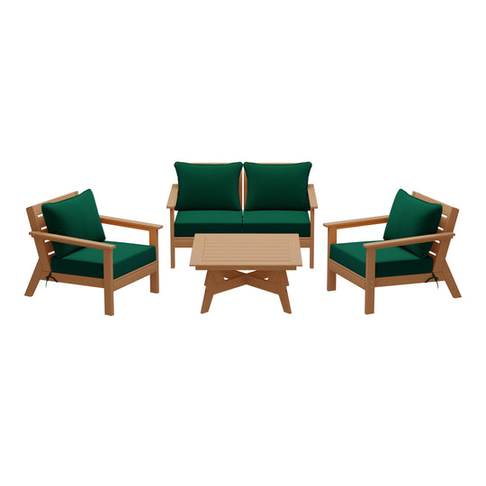 Avalon Outdoor 5-Piece Modular Sectional Patio Furniture Sofa Set