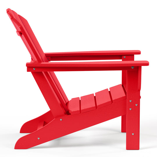 Dylan Outdoor Adirondack Chair With Ottoman And Side Table 3-Piece Set
