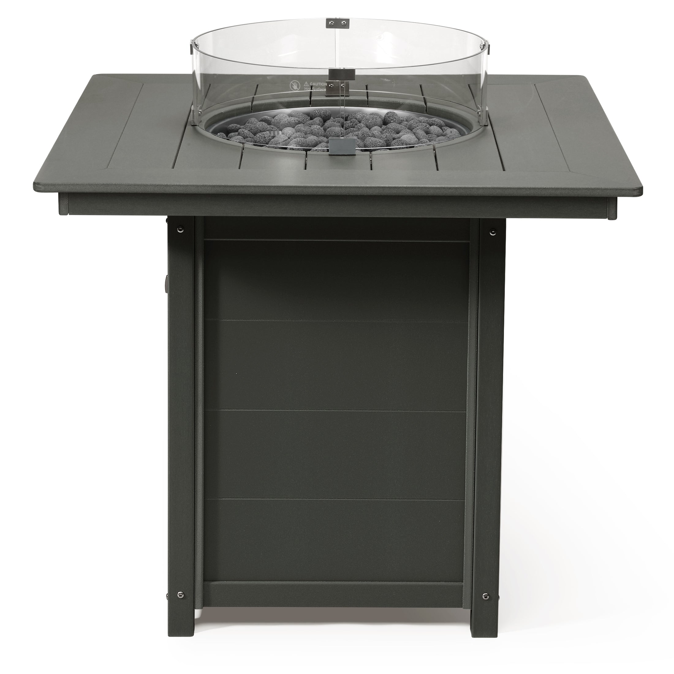 Helios 42" Modern Outdoor Patio Gas Propane Square Fire Pit Table
