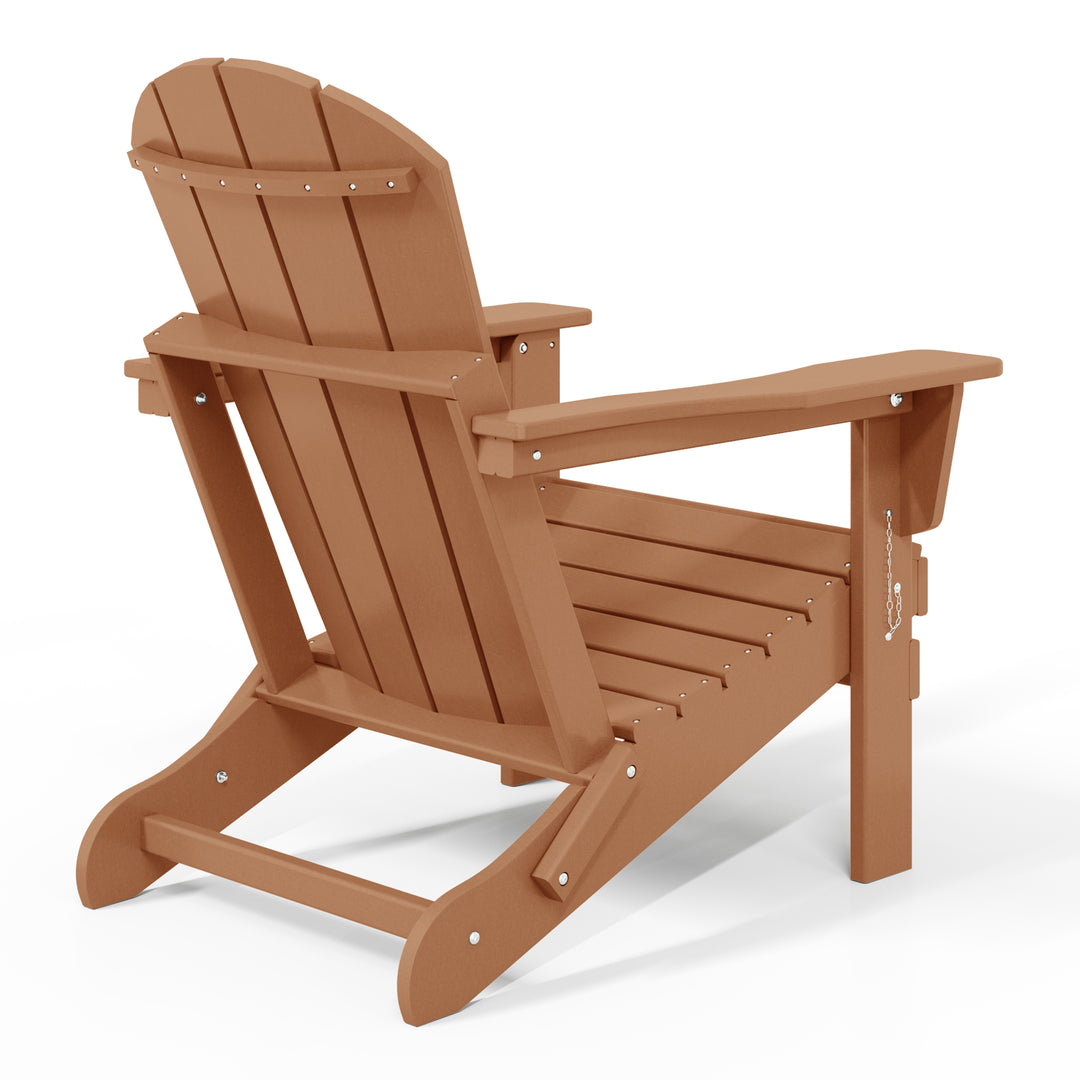 Malibu 2 piece set outdoor folding Poly Adirondack chair