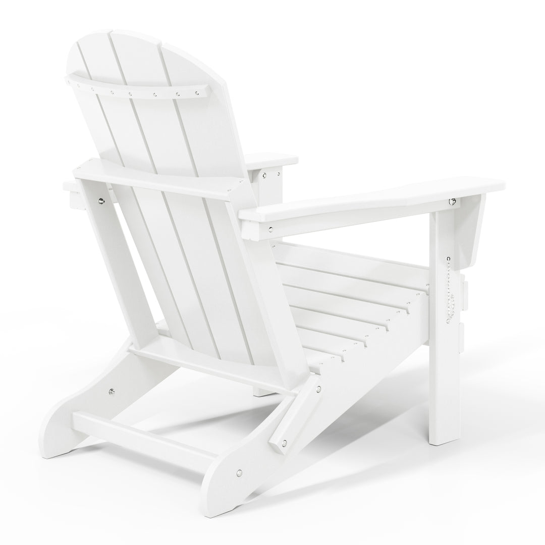 Malibu Westintrends 2 piece set outdoor folding Poly Adirondack chair