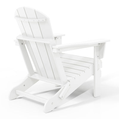 Malibu HDPE Outdoor Patio Folding Poly Adirondack Chair