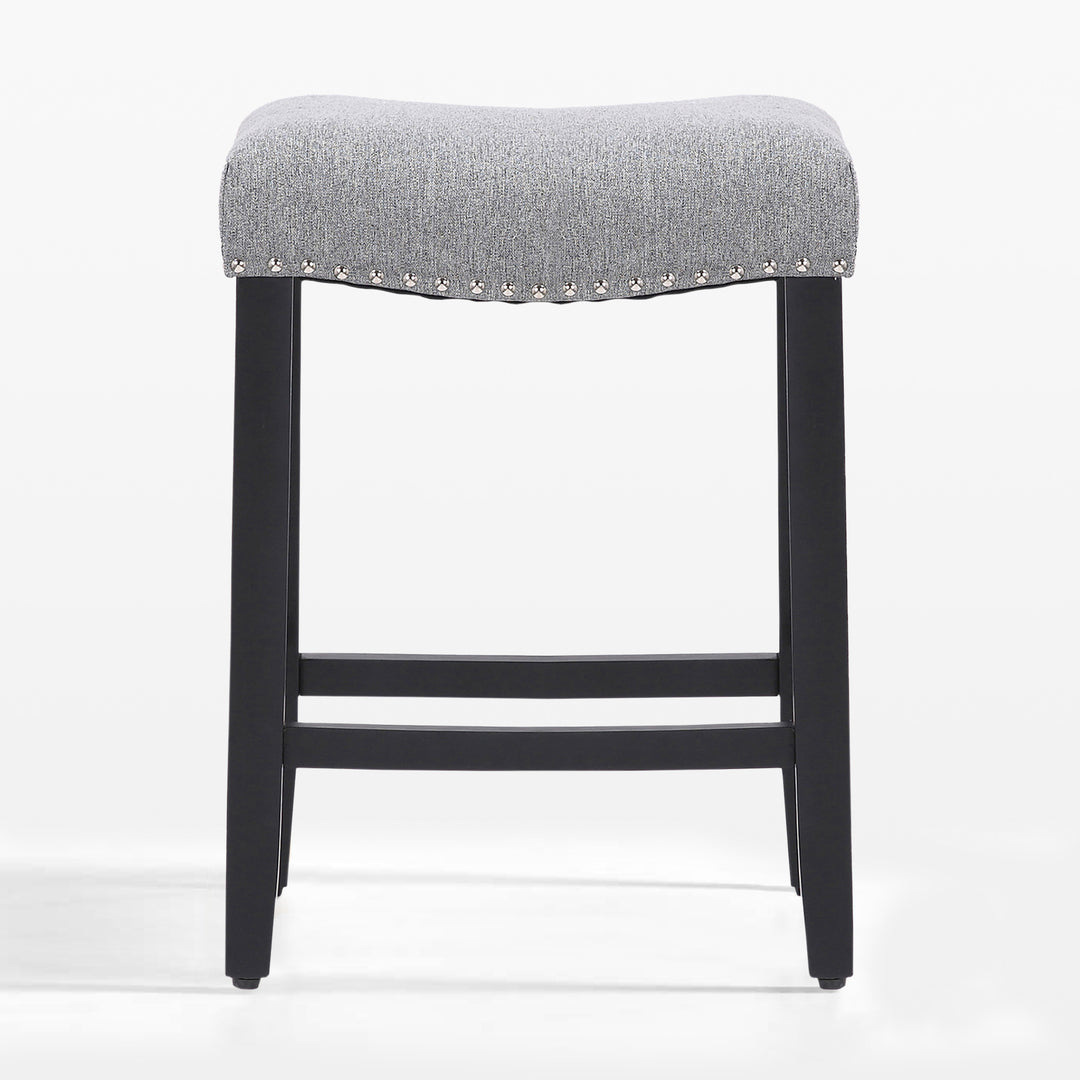 Lenox 24" upholstered nail head bar counter stool