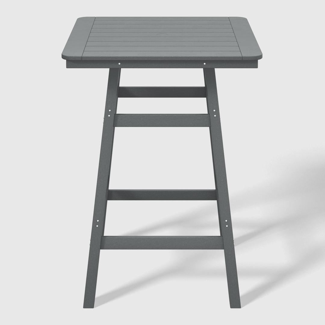 Malibu 5-Piece HDPE Outdoor Patio Dining Bar Bistro Table Set with Bar Stools