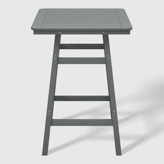 Malibu 5-Piece HDPE Outdoor Patio Dining Bar Bistro Table Set with Bar Stools