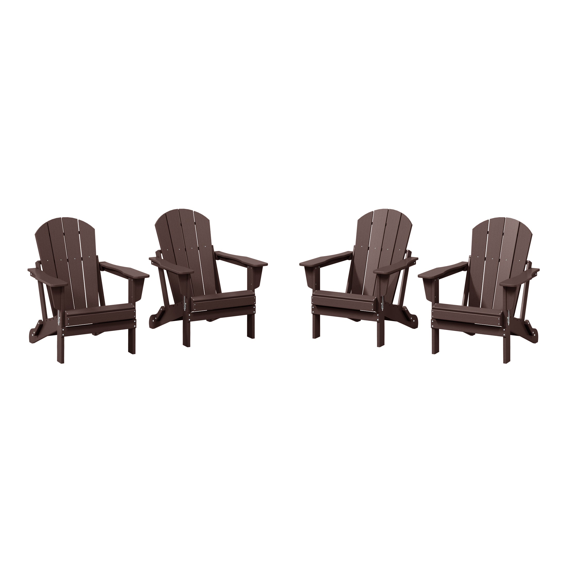 Malibu outdoor folding Poly Adirondack chair (Set of 4)