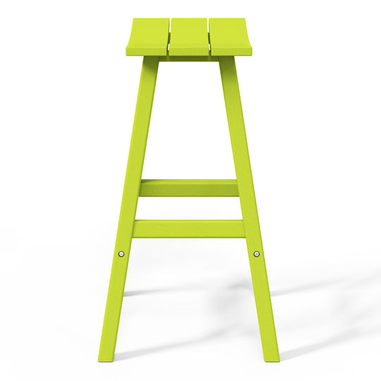 Malibu 29" HDPE Outdoor Patio Bar Height Bar Stools (Set of 3)