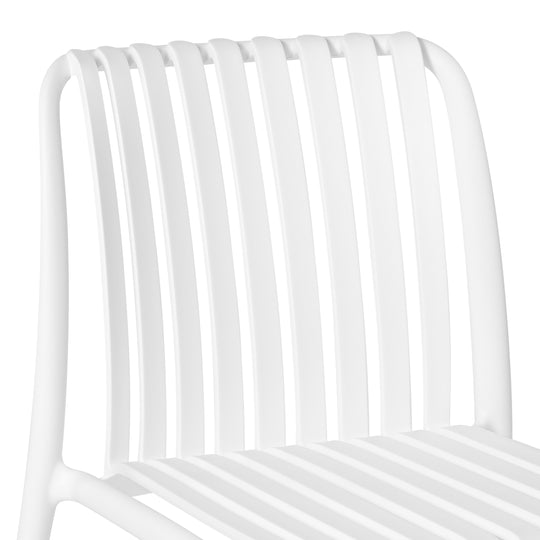 Playa Outdoor Stackable Polypropylene Plastic Dining Side Chairs (Set of 2)