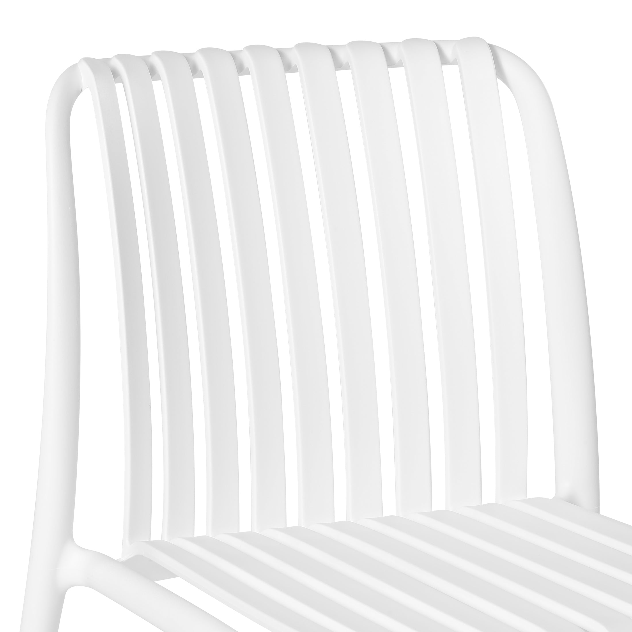 Playa 7-Piece Outdoor Patio Dining Table Set With Stackable Patio Chairs