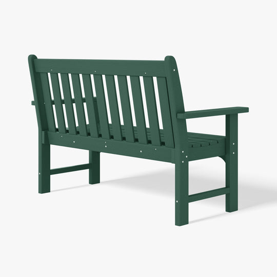 Malibu Outdoor 2-Person All-Weather HDPE Front Porch Garden Bench