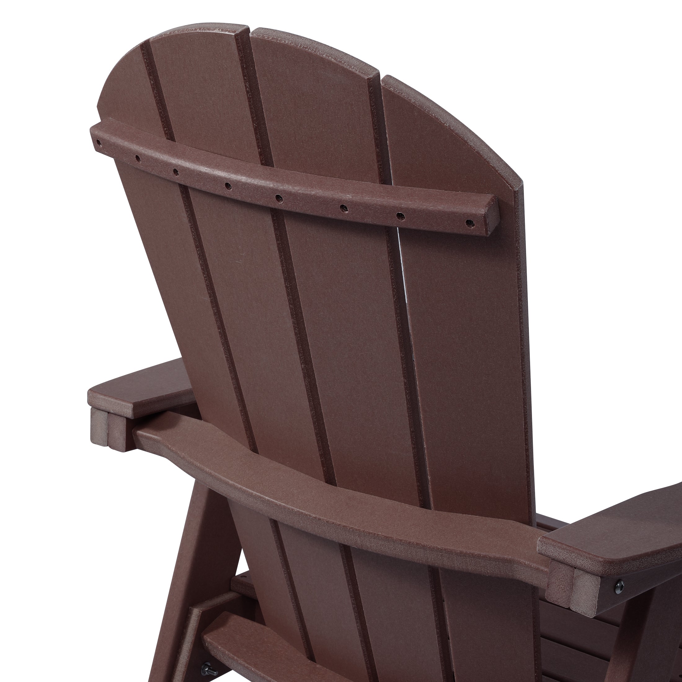 Malibu Outdoor HDPE Adirondack Swivel Counter Height Bar Chair With Cup Holder
