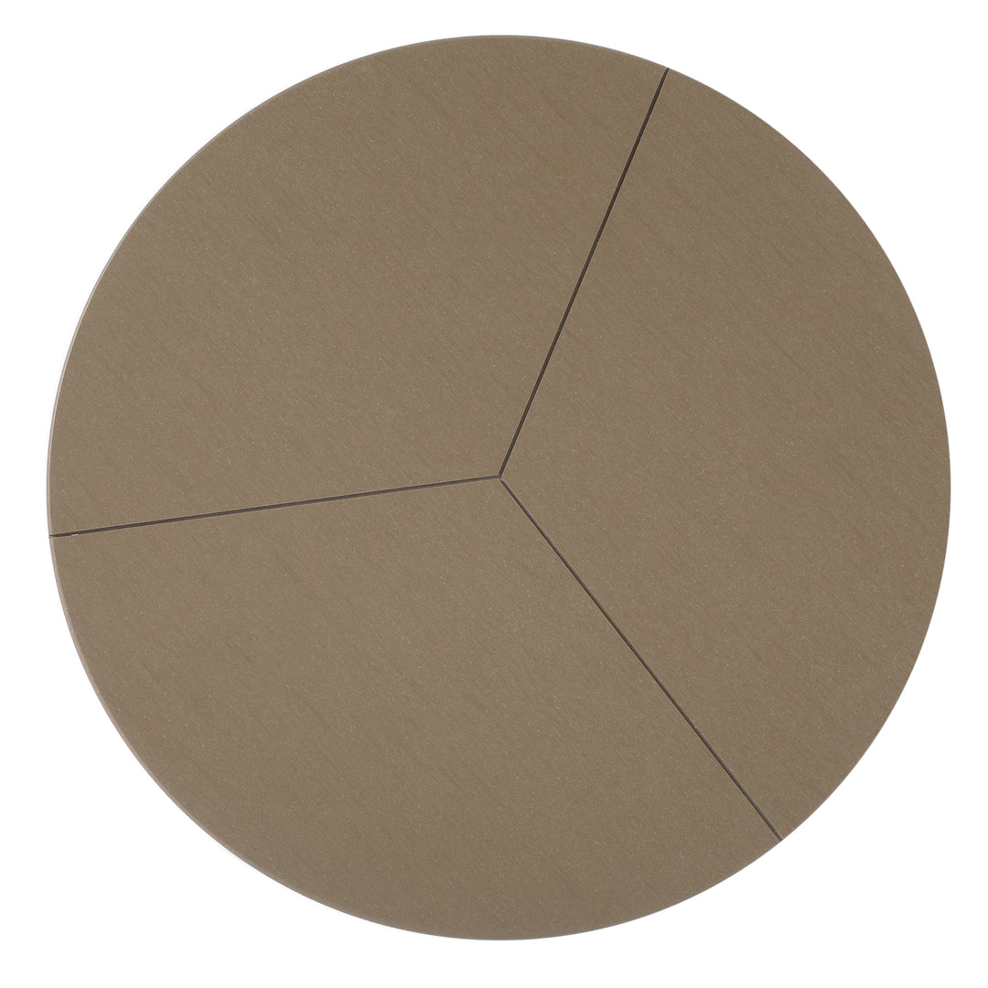 Pacifica HDPE Plastic Outdoor Round Adirondack Patio Side Table