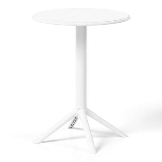 Playa 3-Piece Outdoor Resin Patio Bistro Table Set with Stackable Patio Dining Side Chairs