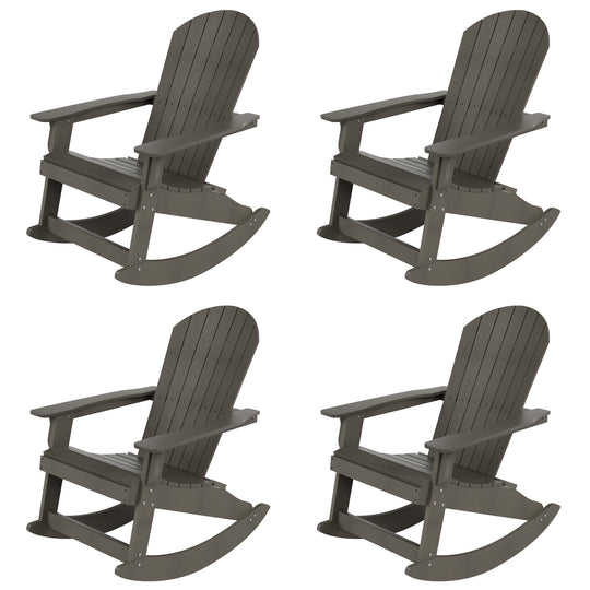 Tuscany HIPS Outdoor Adirondack Rocking Chair (Set of 4)