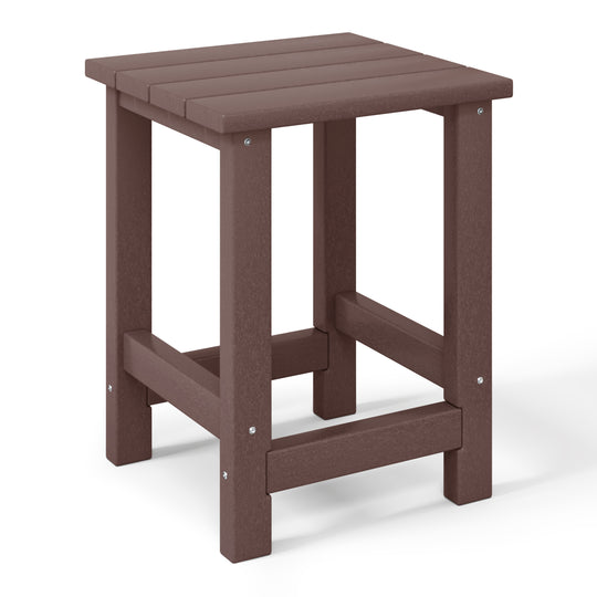Malibu Kids Outdoor Patio Furniture HDPE Adirondack Square Side Table