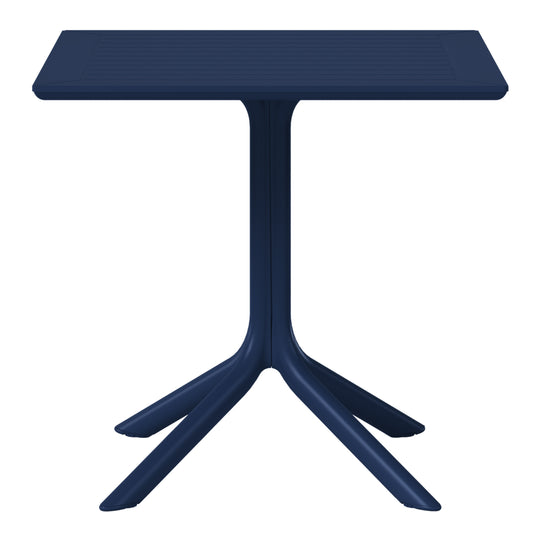 Playa 31.5" Square Outdoor Plastic Resin Patio Dining Table for 4