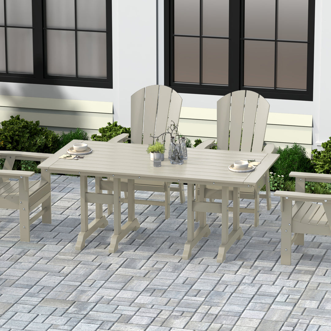 Malibu 71" Outdoor Patio Dining Table