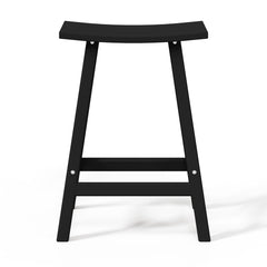 Malibu 24 inch counter height bar stool in Black, view 3