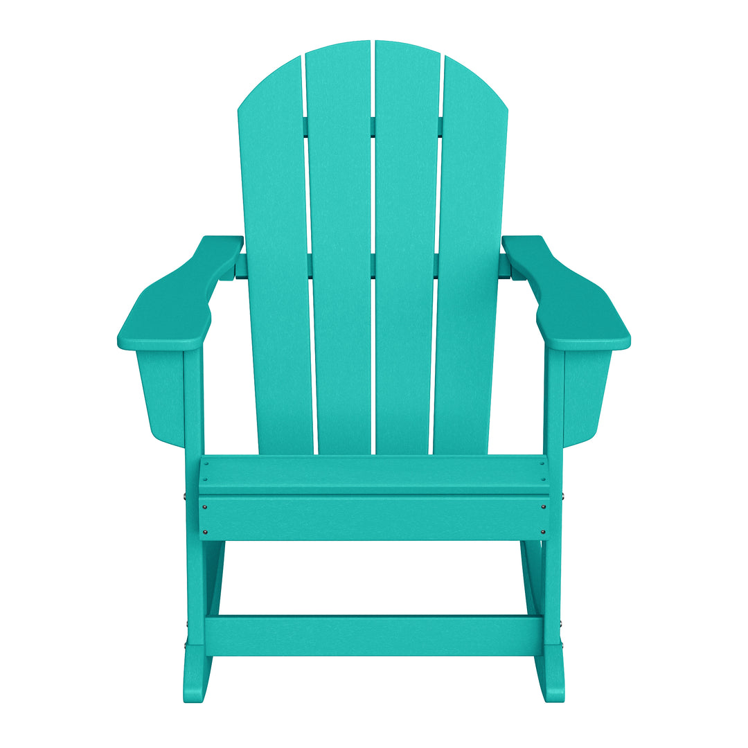 Malibu Westintrends Outdoor / Patio Poly Adirondack rocking chair