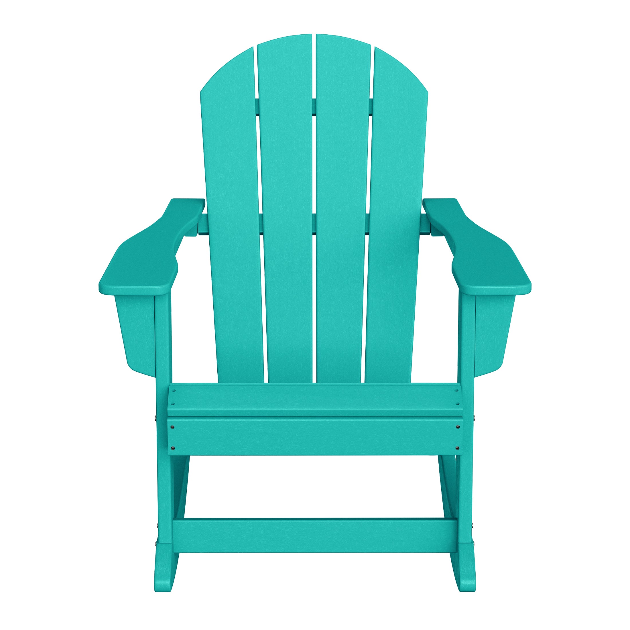Malibu 3-Piece set Outdoor / Patio Poly Adirondack rocking chairs with a side table ( 2 seater )