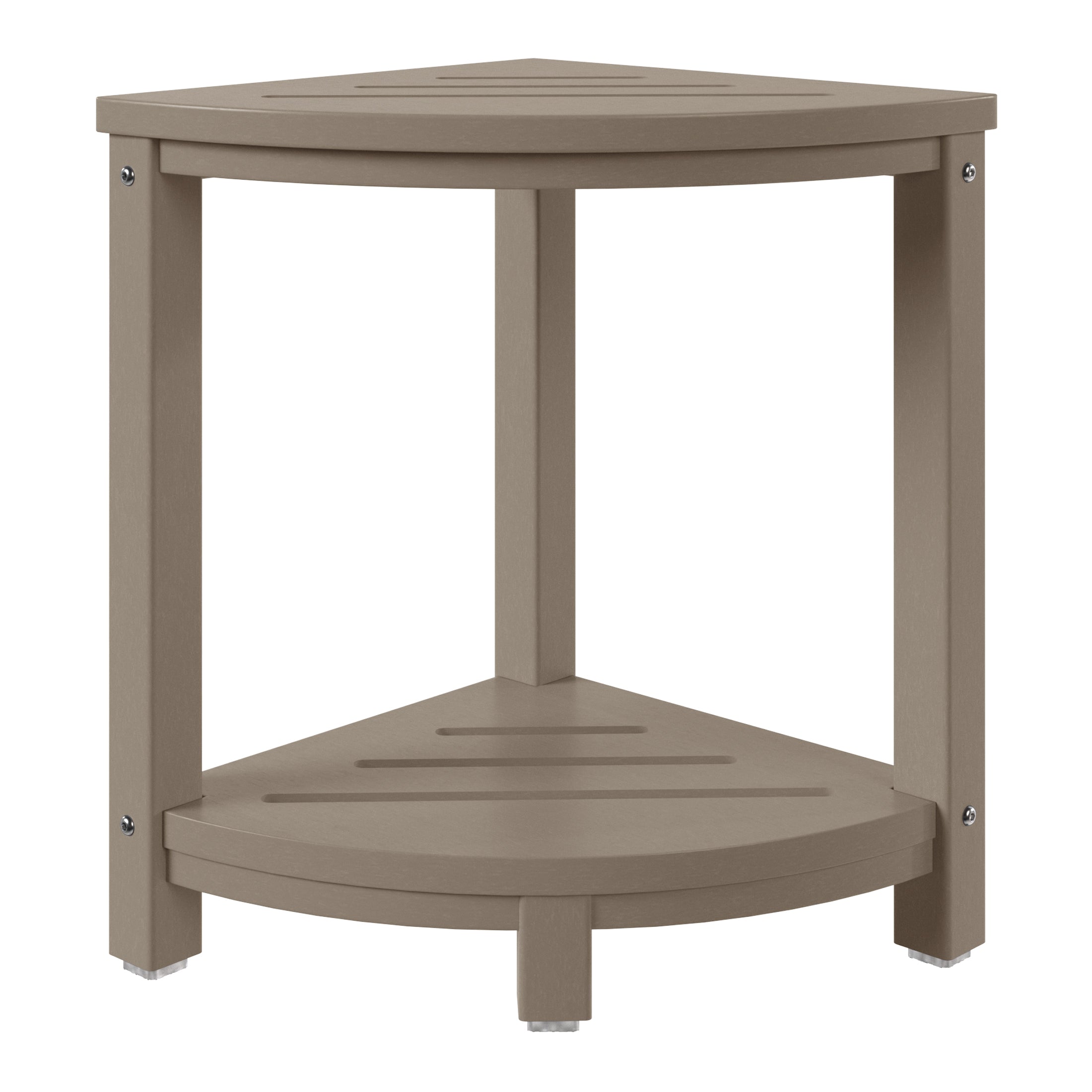 Sage HDPE Plastic Waterproof Shower Corner Bench