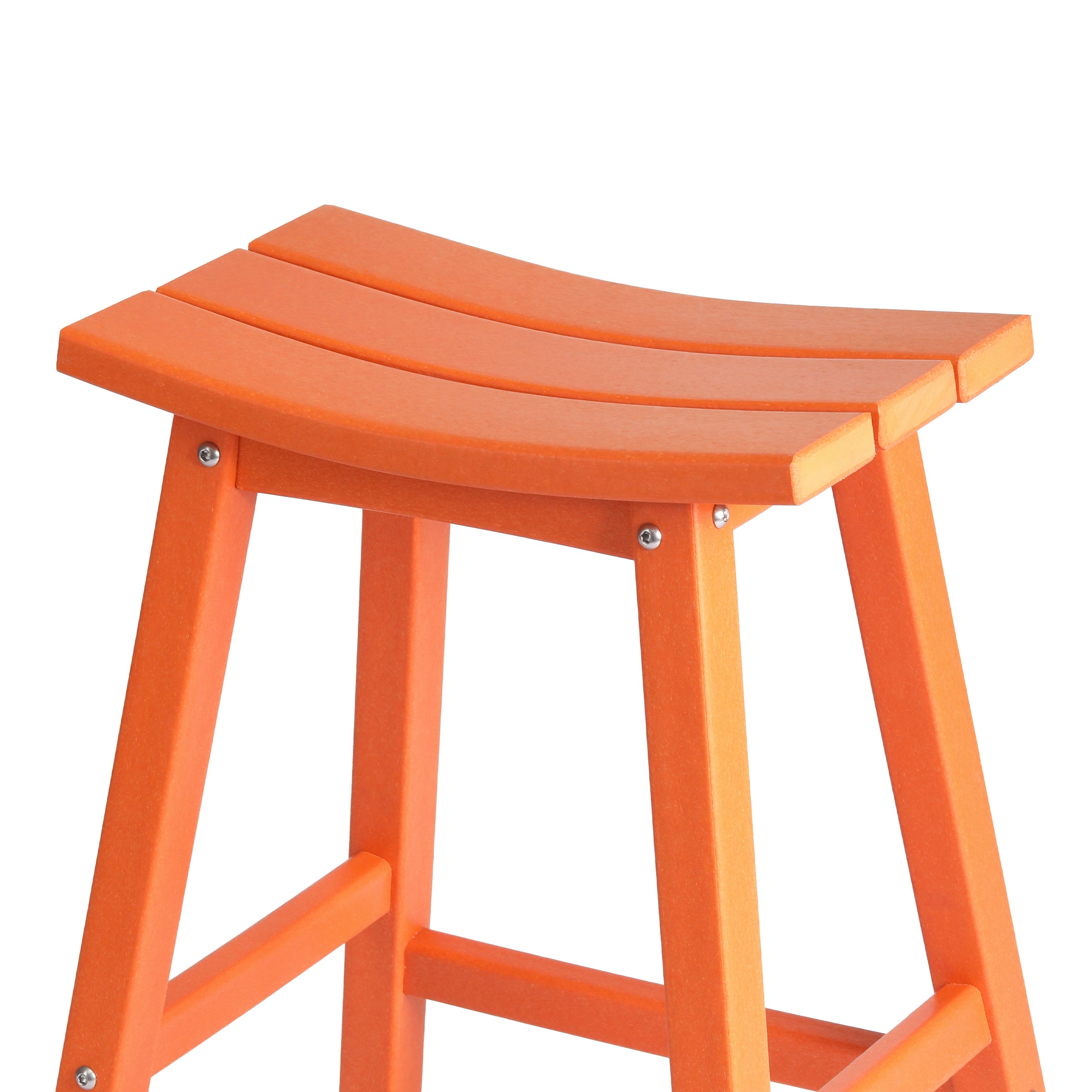 Malibu 24" HDPE Outdoor Patio Counter Height Bar Stools (Set of 2)