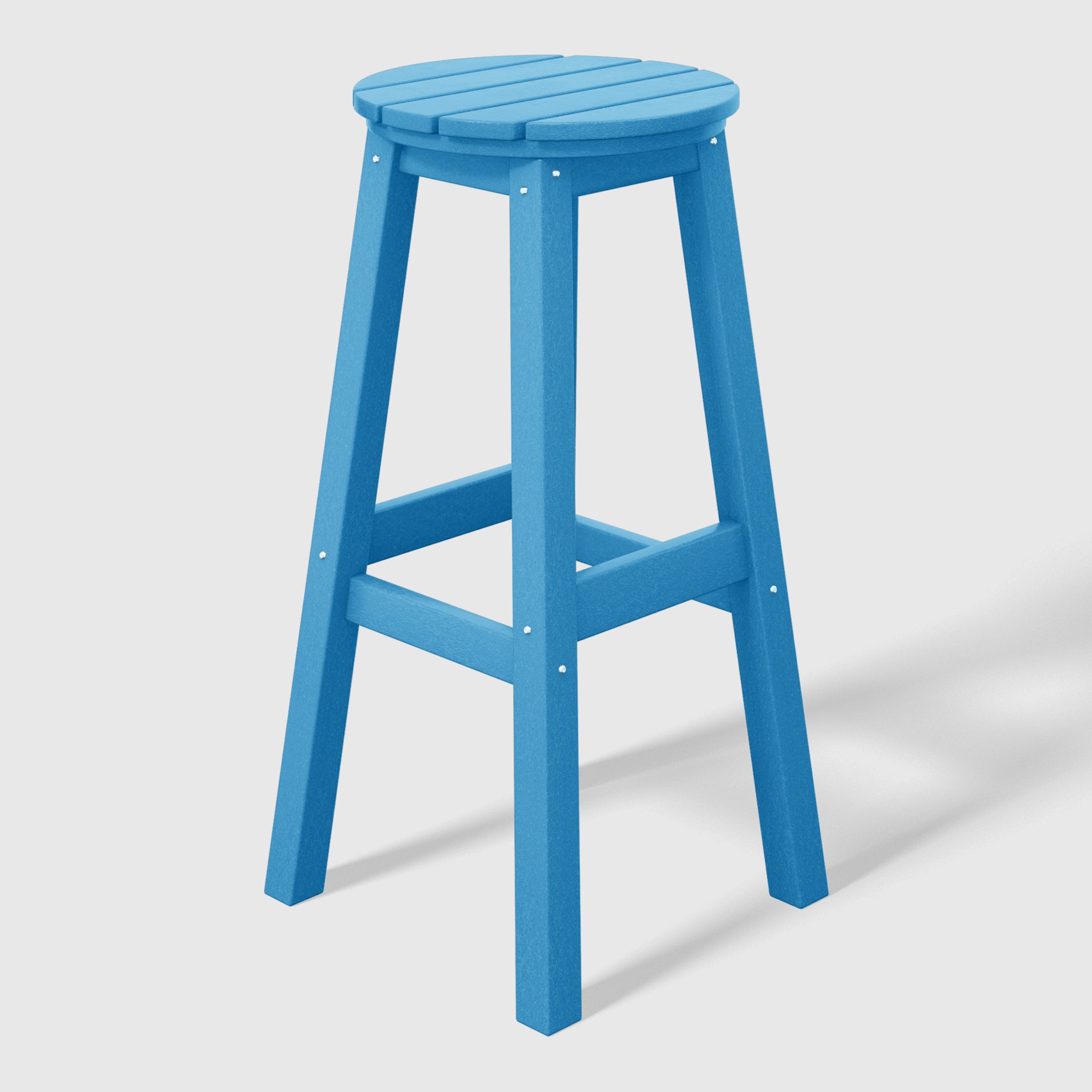 Malibu 29" HDPE Outdoor Patio Round Bar Stool