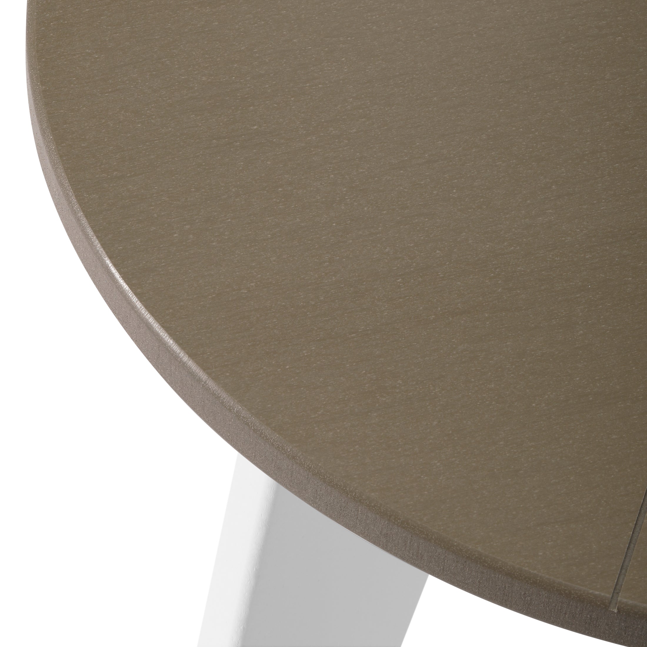 Pacifica 3-Piece Outdoor HDPE Conversation Set with Deep Seating Chairs and Round Side Table