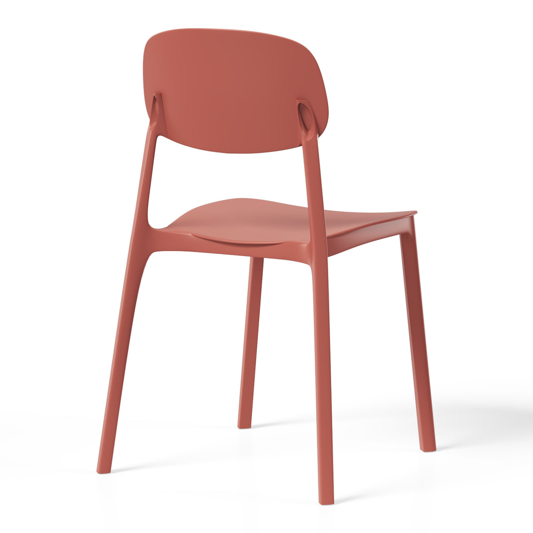 Playa Modern Stackable Polypropylene Plastic Patio Dining Chair (Set of 2)