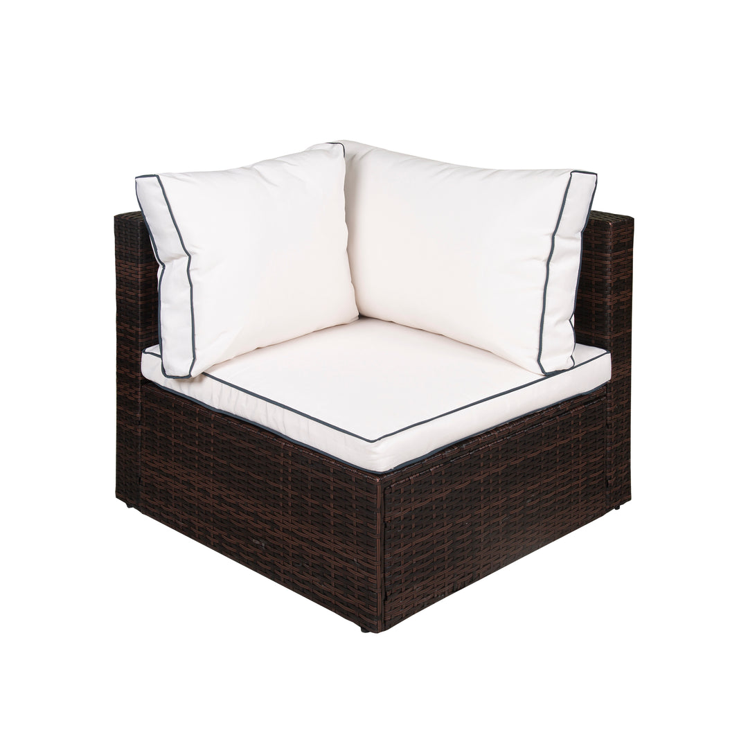 Santorini 4-Piece Outdoor Patio Sofa Sectional Set