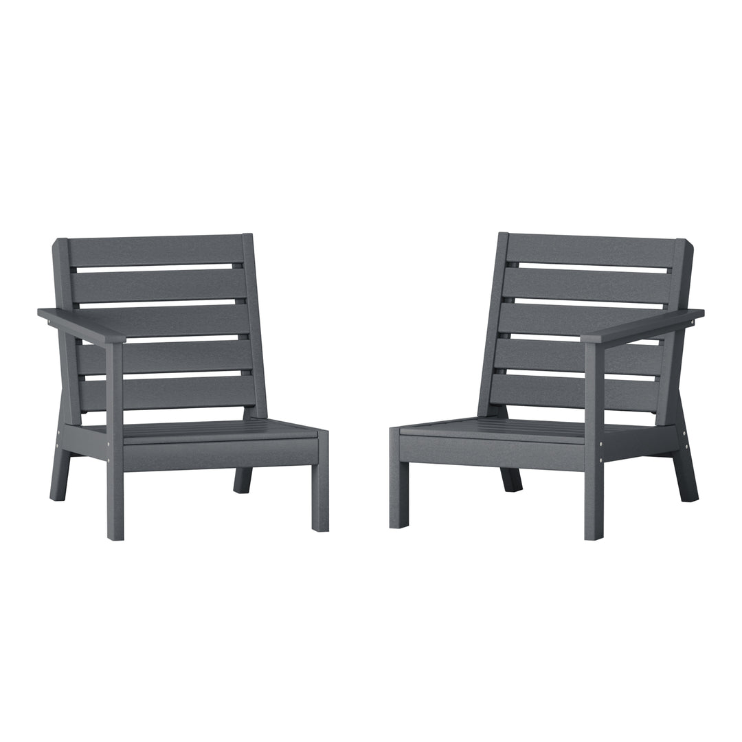 Avalon Outdoor Patio HDPE Deep Seating Sectional Loveseat