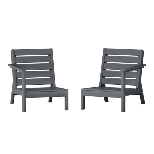Avalon Outdoor Patio HDPE Deep Seating Sectional Loveseat