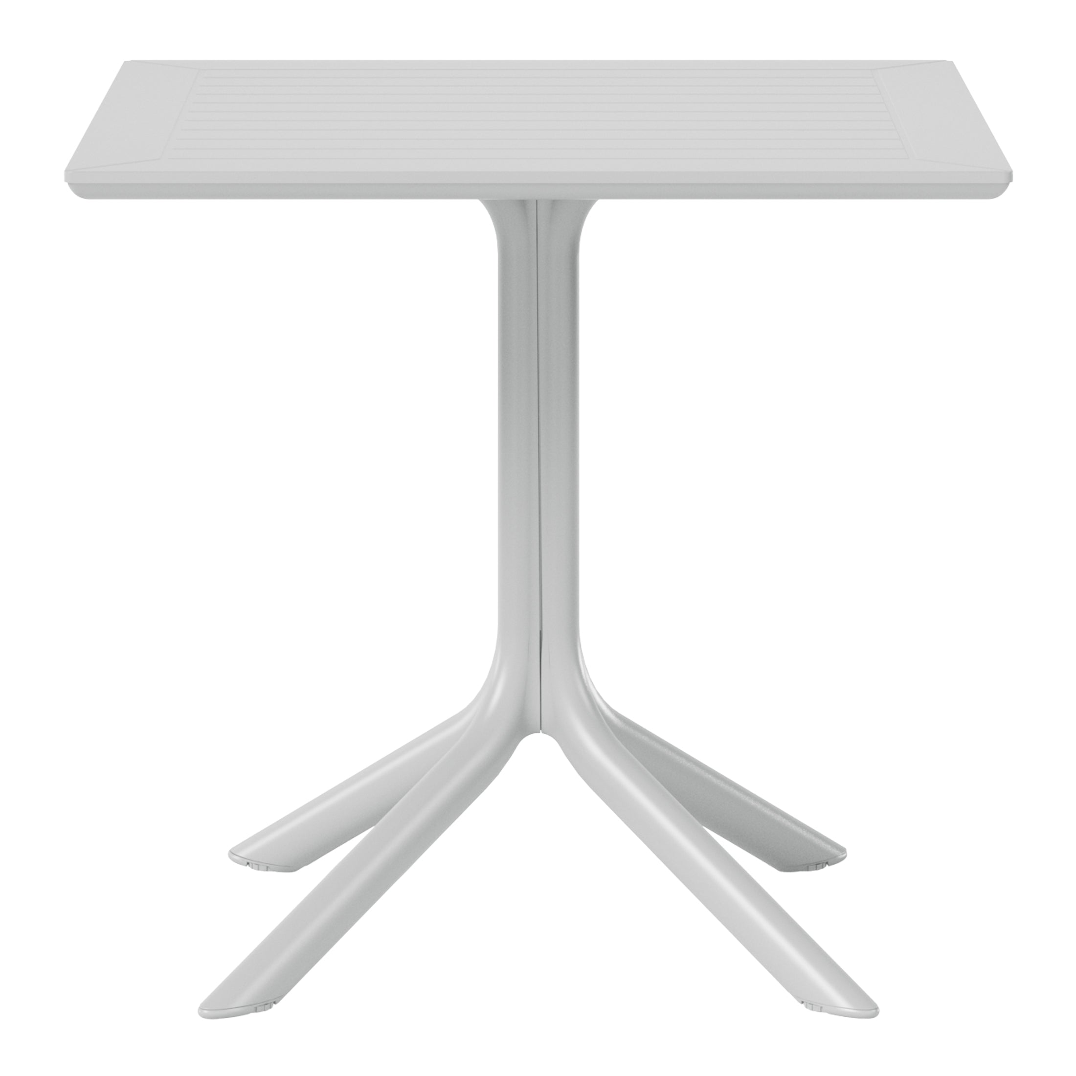 Playa 31.5" Square Outdoor Plastic Resin Patio Dining Table for 4